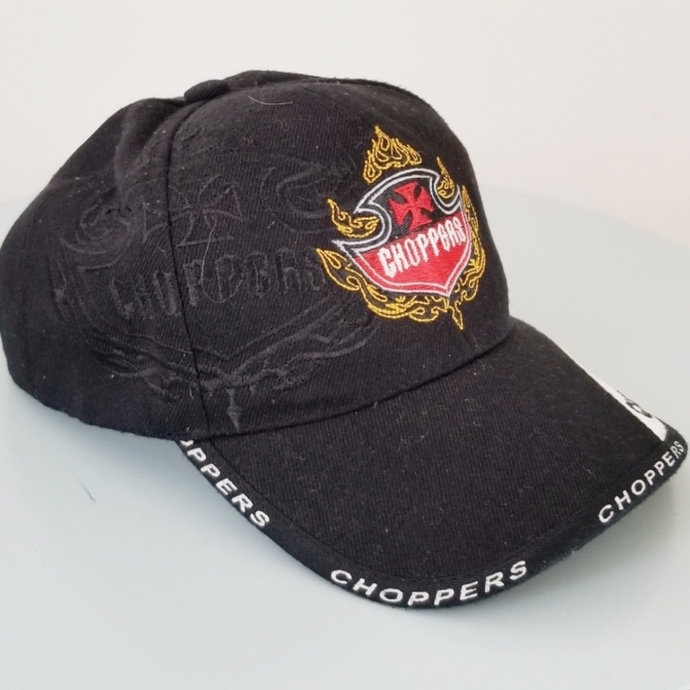 Choppers Men's black adjustable baseball Hat